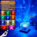 Lámpara de Cristal con Efecto de Agua - Luz LED de 16 Colores y Control Remoto